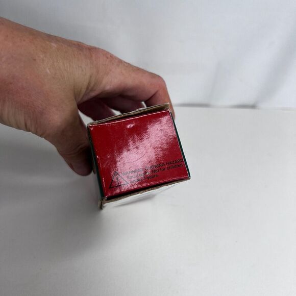 Set of 8 NEW Miniature 1” Christmas Ornaments Package Tie - Ons Black Santa - Picture 10 of 13